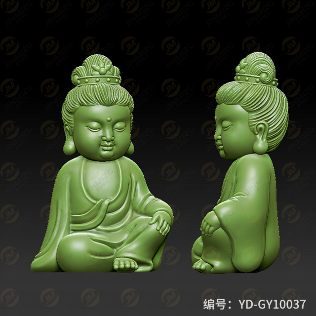 【寶寶佛】玉雕機(jī)平面浮雕圖紙YD-GY10037